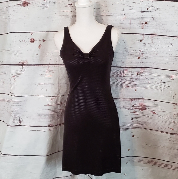 Betsey Johnson Dresses & Skirts - Betsey Johnson Shiny Black Dress Size Small